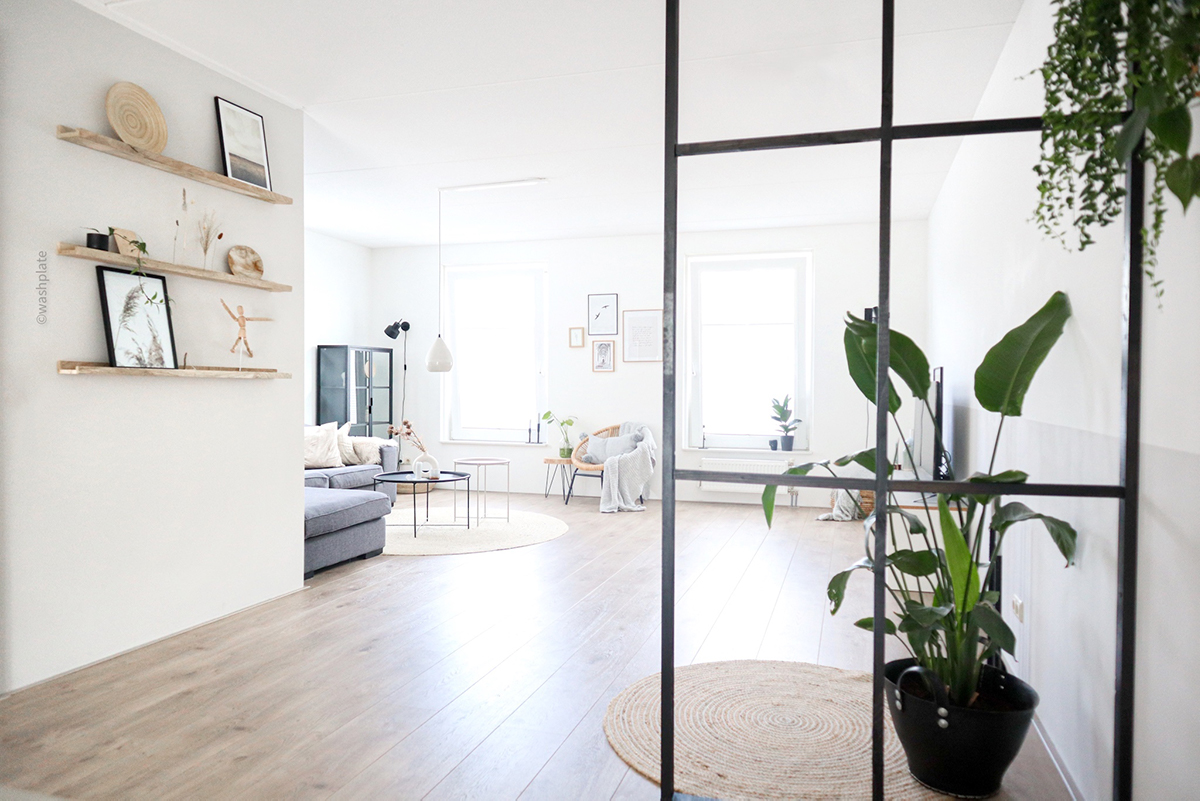 Modern interieur met goede ventilatie